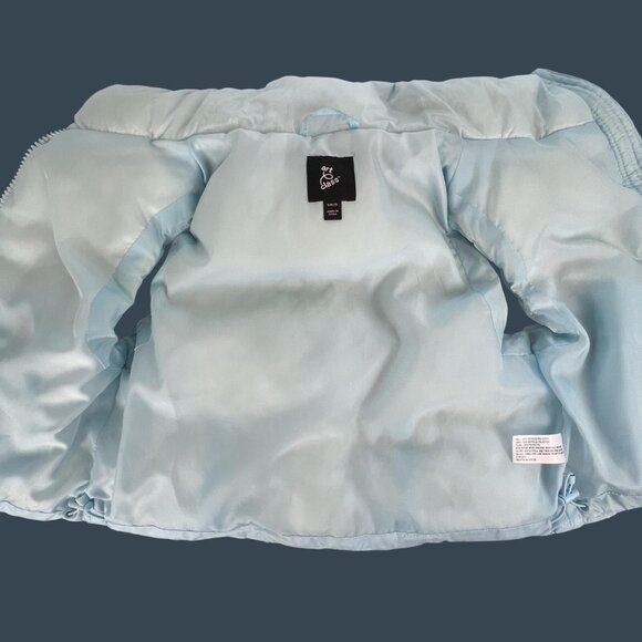 Art Class Girls Small 6/7 Puffer Vest Blue Quilted Sleeveless Pockets Outerwear - Picture 6 of 8